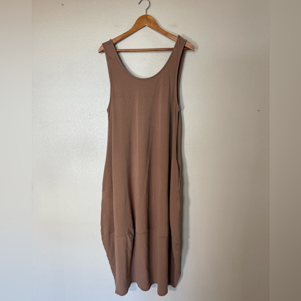 Free People Beach Perth Barrel T-shirt Midi Dress Beach Cotton Large - Picture 4 of 11